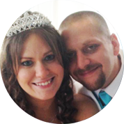 Matt & Marie Middleton married couple at the Rusty Pelican in Tampa