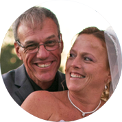 Milo & Beth Stewart happy married couple on Homosassa River