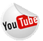 small round button with the YouTube logo